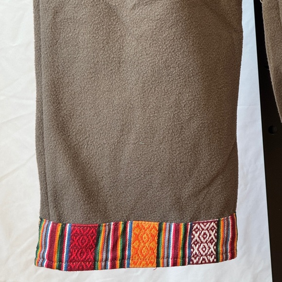 341 - Rhea Cozy Brown Hooded Jacket and Pants Set with Vibrant Accents - Picture 2 of 5